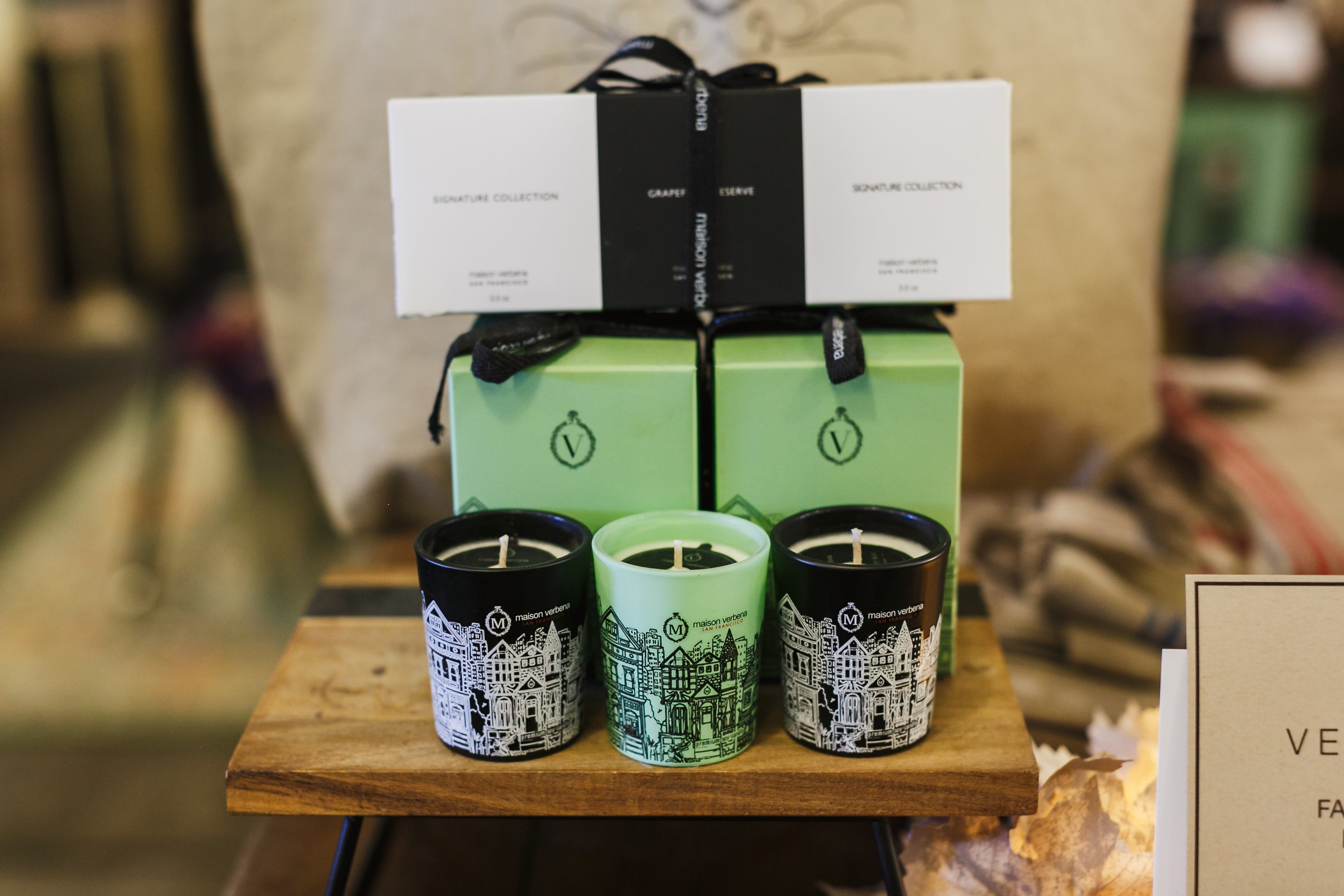 Reserve Candle - 3.5 oz Pomelo Bergamot in Green Box | Maison Verbena