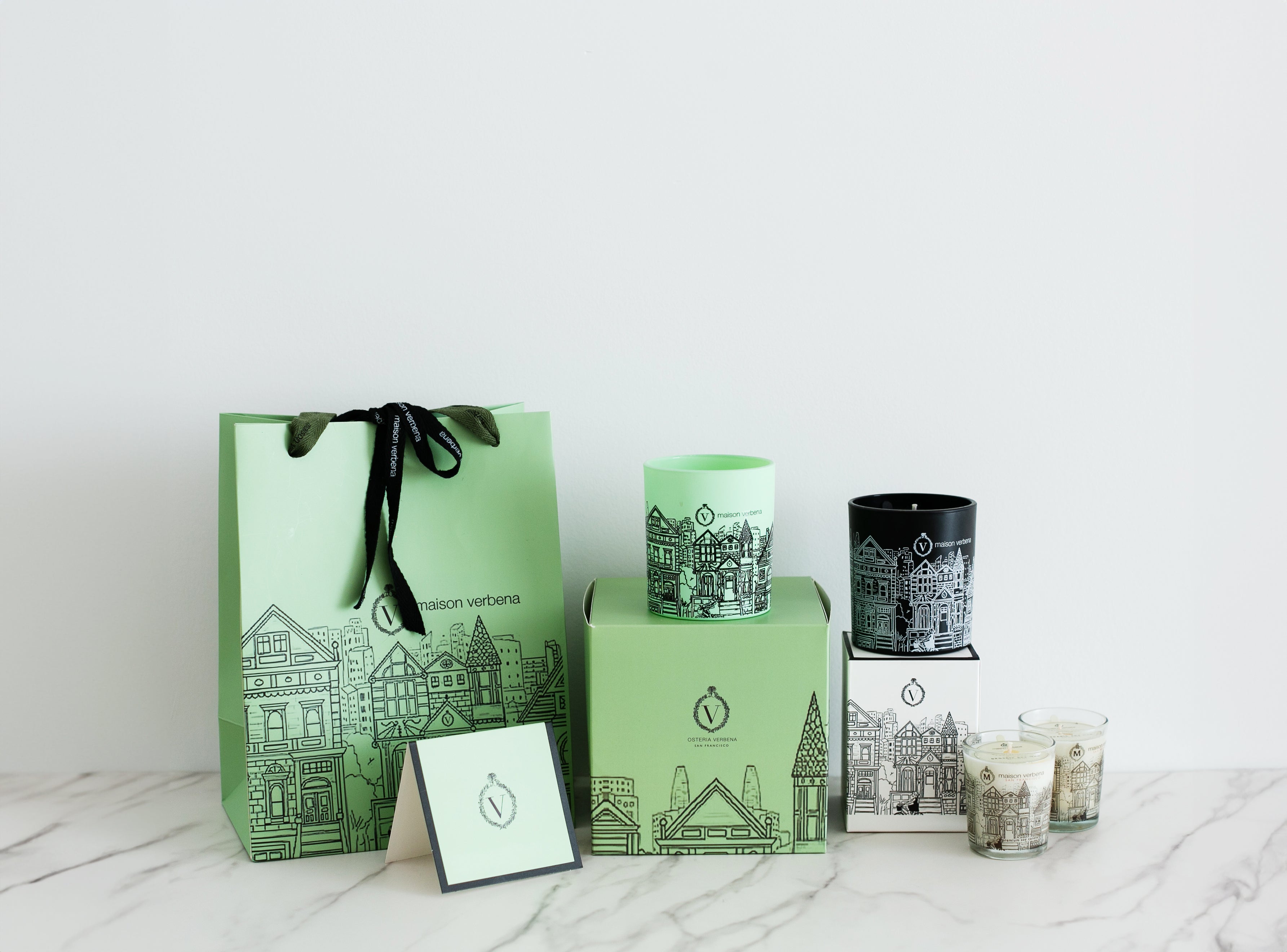 Reserve Candle - 3.5 oz Pomelo Bergamot in Green Box | Maison Verbena